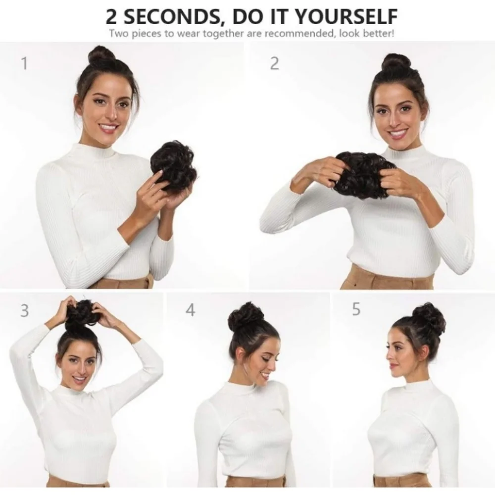 Blooming Hair Messy Bun Extension